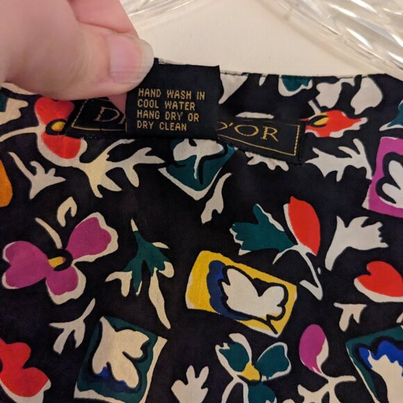 Vintage Diana D'Or 100% silk sleeveless top - Picture 7 of 10